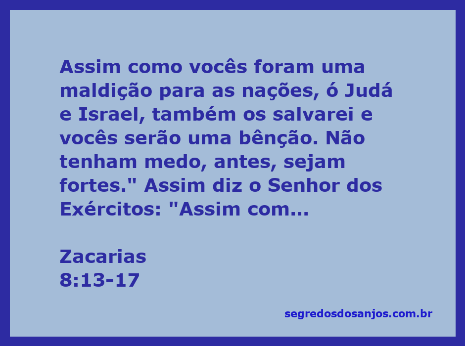 Imagem representativa da passagem de Zacarias 8:13-17, destacando a transformação de Judá e Israel de uma maldição em uma bênção.