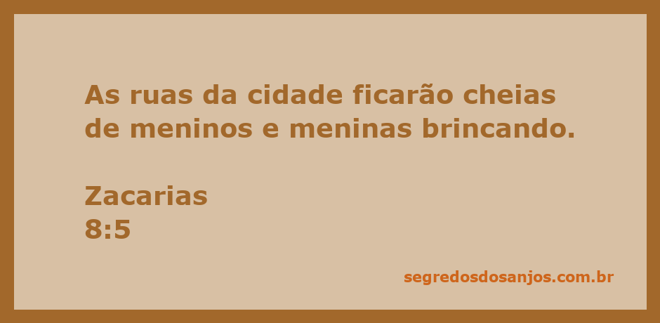 Crianças brincando nas ruas de uma cidade, representando a promessa de alegria e segurança.