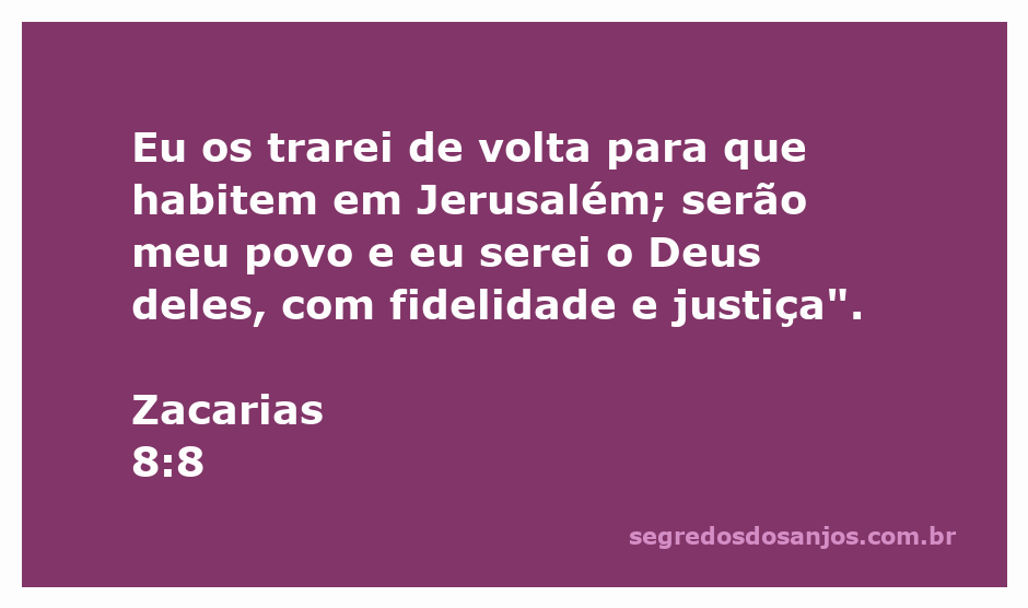 Imagem representativa da promessa de Deus em Zacarias 8:8, mostrando pessoas retornando a Jerusalém.