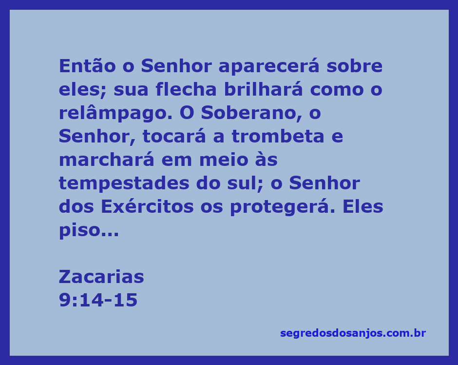 Ilustração do Senhor aparecendo com flechas brilhantes, marchando em meio a tempestades, simbolizando proteção e vitória.