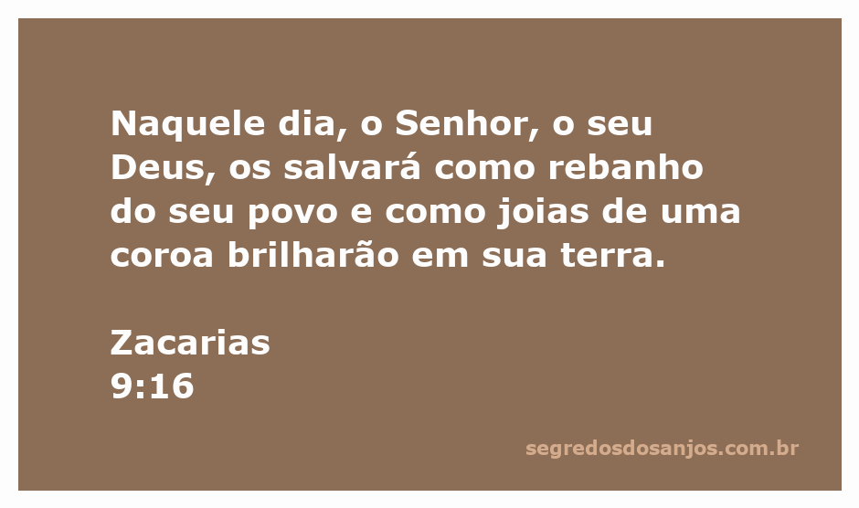 Imagem representativa de Zacarias 9:16, mostrando um rebanho de ovelhas e uma coroa brilhante, simbolizando a salvação do povo de Deus.
