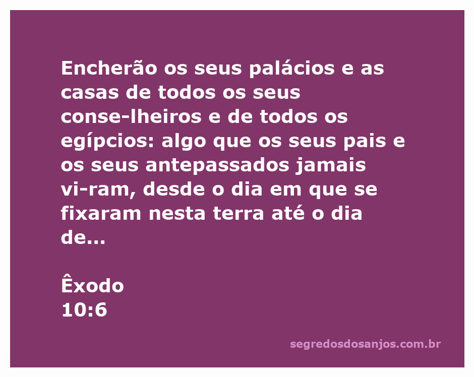 Moisés se afastando do faraó após anunciar a praga que afetará os egípcios, conforme Êxodo 10:6.