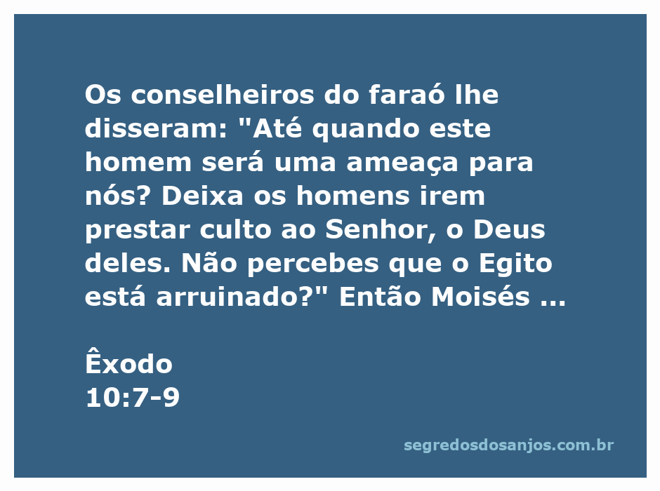 Moisés e Arão diante do faraó, discutindo a libertação dos israelitas para cultuar a Deus.