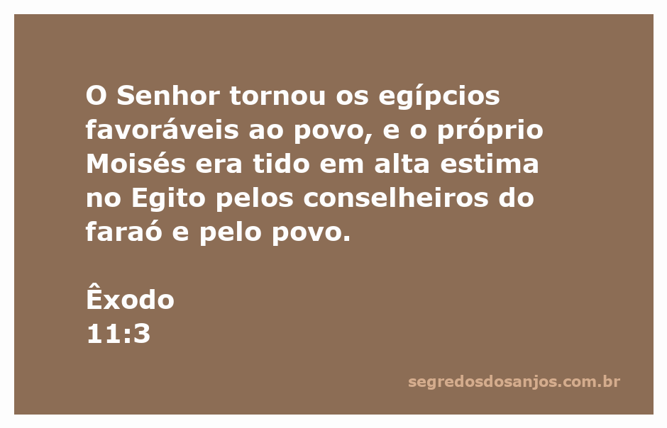 Moisés recebe a aprovação dos egípcios enquanto lidera o povo de Israel.