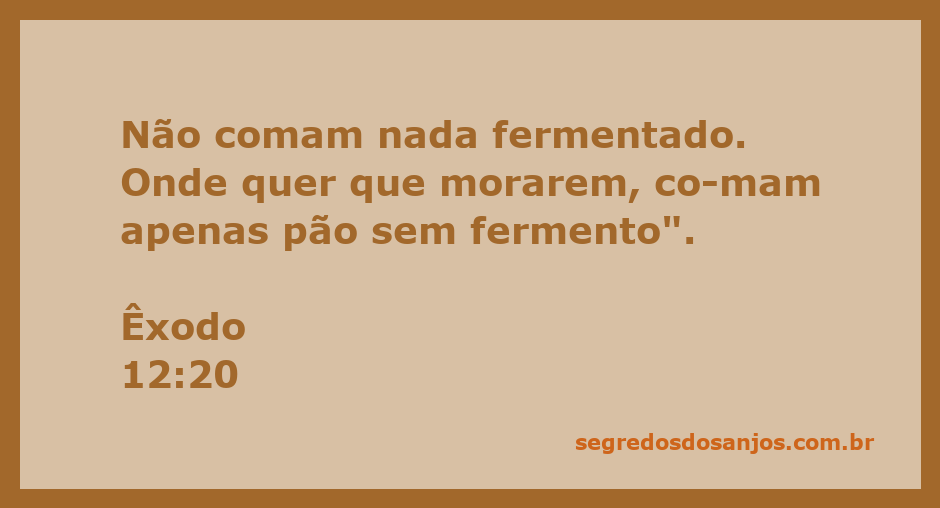 Imagem de pão sem fermento, simbolizando a passagem bíblica de Êxodo 12:20