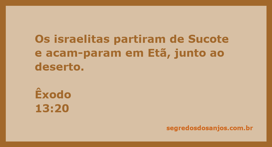 Os israelitas acampando em Etã, próximo ao deserto após deixarem Sucote, representando a jornada da libertação.