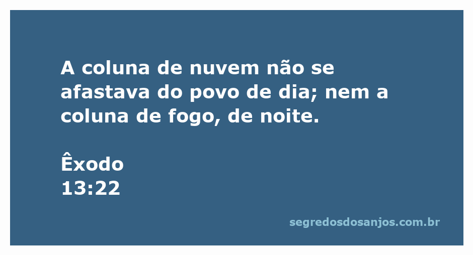 Representação da coluna de nuvem e coluna de fogo guiando o povo de Israel durante a travessia do deserto.