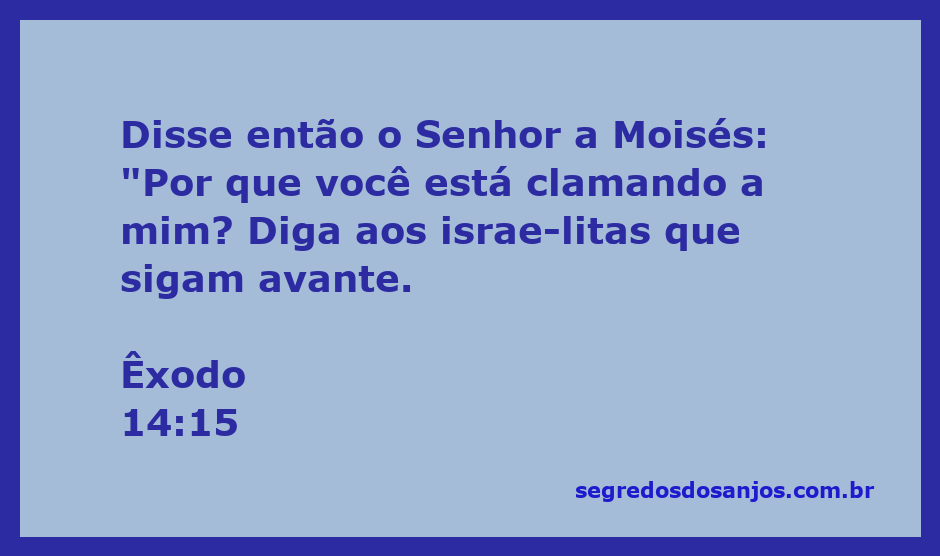 Moisés recebendo instruções de Deus para guiar os israelitas através do Mar Vermelho.