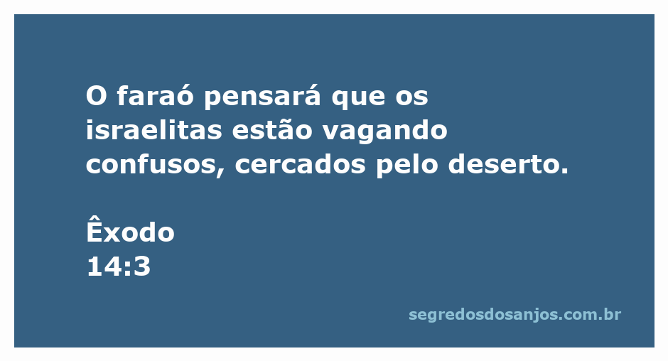 Os israelitas vagando confusos no deserto, simbolizando a fuga do Egito