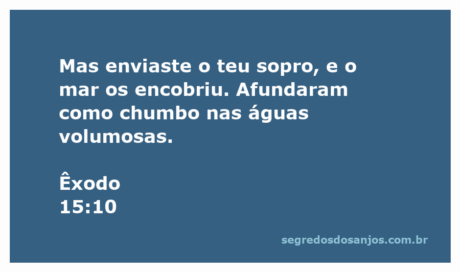 Imagem representativa do mar sendo dividido, simbolizando o poder de Deus conforme Êxodo 15:10.