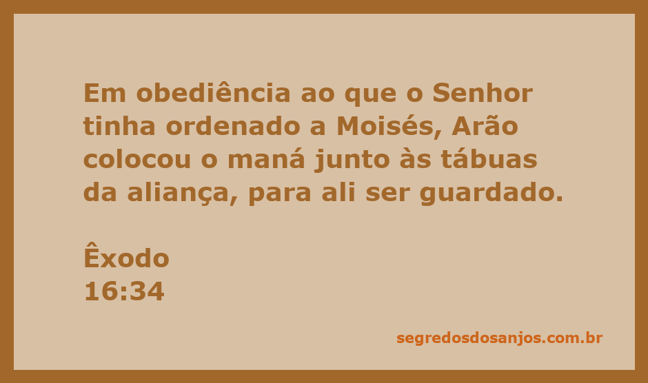 Imagem do maná guardado junto às tábuas da aliança, simbolizando a obediência a Deus.