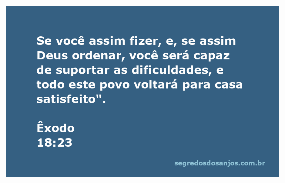 Uma ilustração da passagem bíblica Êxodo 18:23, representando a sabedoria e orientação divina em decisões difíceis.