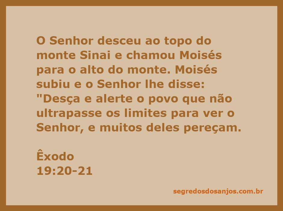 Moisés recebendo instruções de Deus no topo do monte Sinai