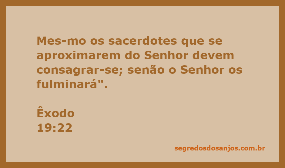 Sacerdotes se consagrando para se aproximar do Senhor, conforme Êxodo 19:22.