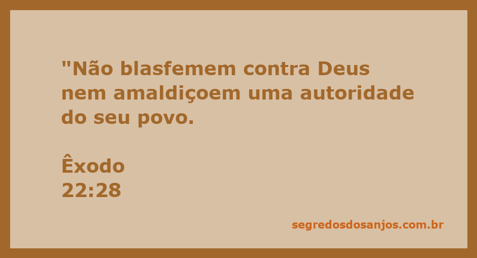 Imagem que ilustra Êxodo 22:28, destacando a importância do respeito a Deus e às autoridades.