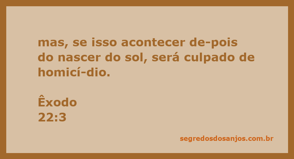 Ilustração do versículo Êxodo 22:3, que aborda a questão da culpabilidade em casos de homicídio.