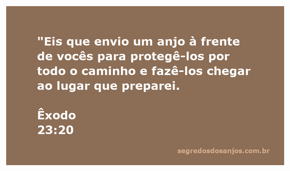 Anjo guiando e protegendo os viajantes pelo deserto, representando a promessa de Deus em Êxodo 23:20.