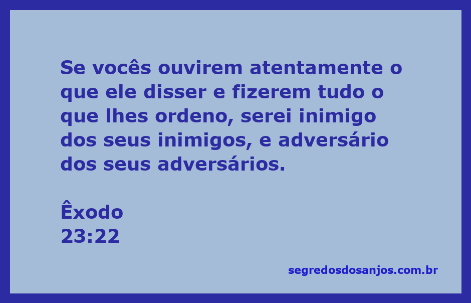 Imagem representativa da passagem de Êxodo 23:22, ilustrando a proteção divina e a obediência a Deus.