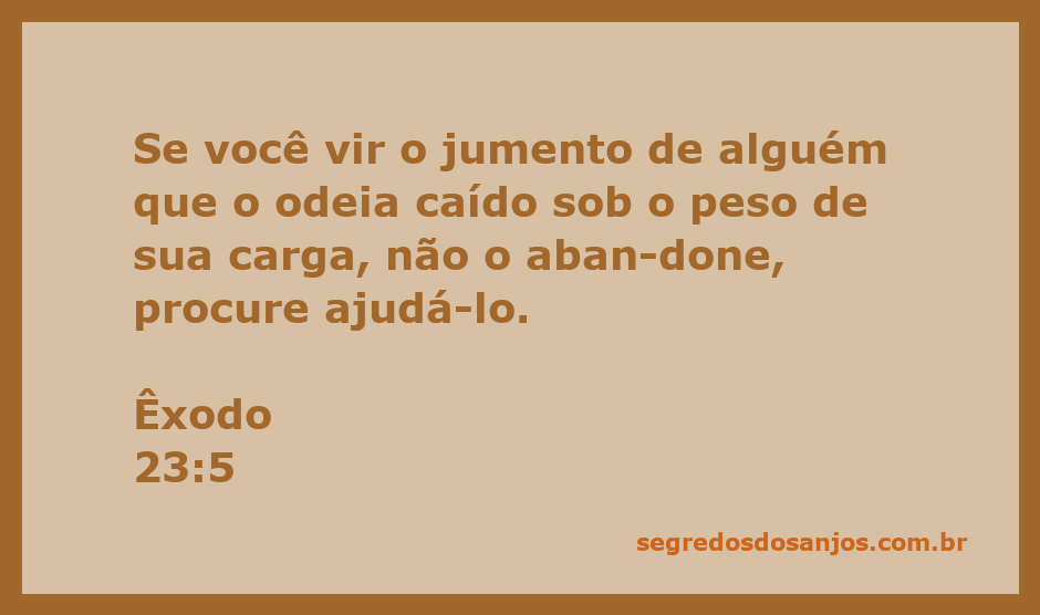 Imagem de um jumento caído sob uma carga, simbolizando a necessidade de ajuda ao próximo.