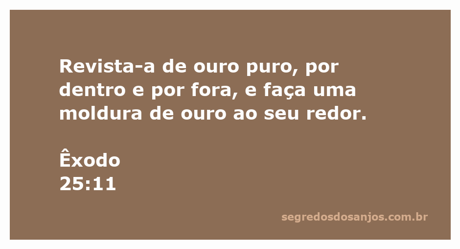 Imagem de uma arca revestida de ouro puro, representando a sagrada artefato bíblico conforme Êxodo 25:11.