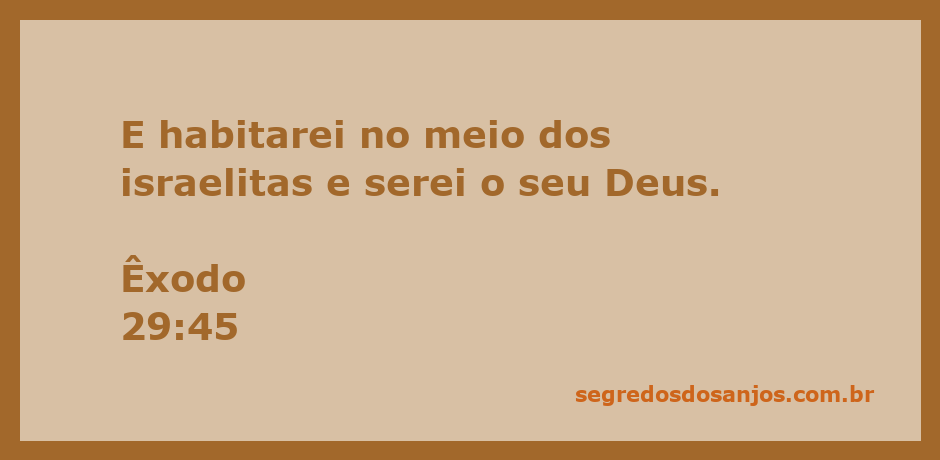 Imagem representativa da presença de Deus entre os israelitas, simbolizando a habitação divina.