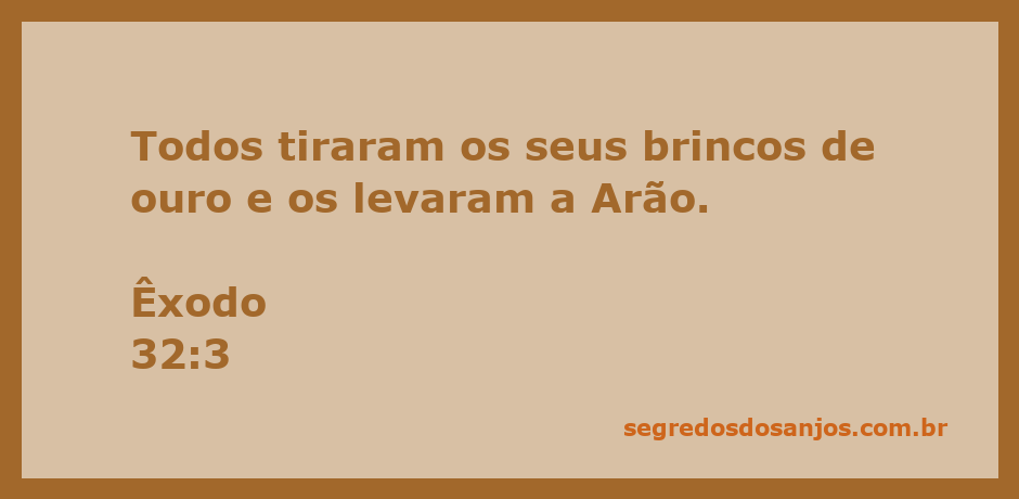 Pessoas entregando brincos de ouro a Arão, simbolizando a passagem de Êxodo 32:3.