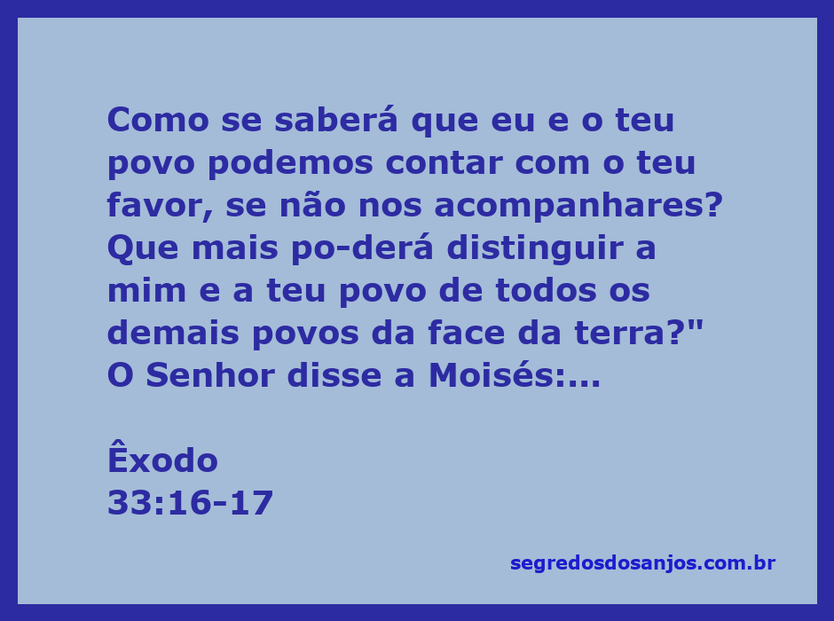Moisés conversa com Deus sobre o favor divino ao povo de Israel