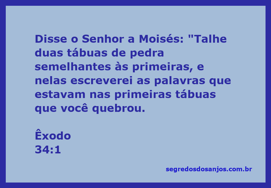 Moisés talhando duas tábuas de pedra conforme instrução divina