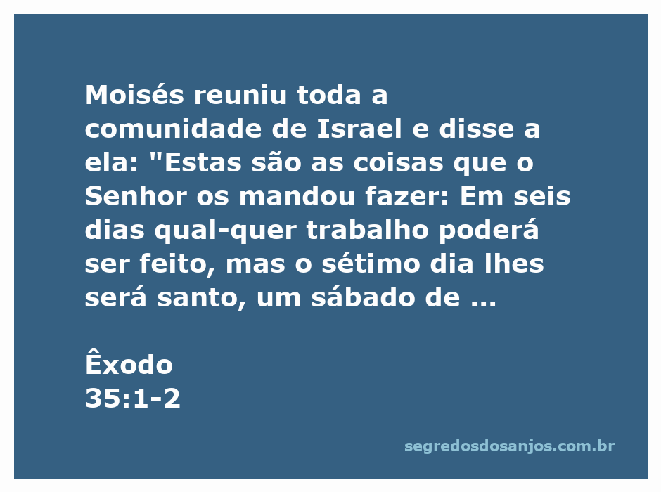 Moisés instruindo a comunidade de Israel sobre a importância do sábado como dia de descanso.