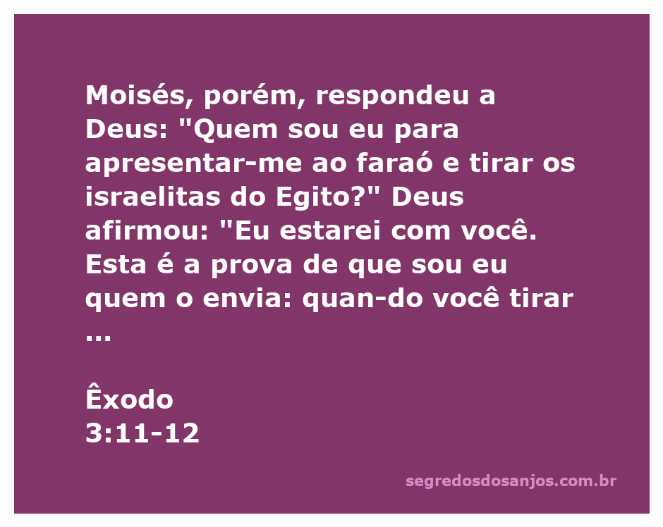 Moisés diante da sarça ardente, recebendo instruções de Deus sobre sua missão de libertar os israelitas do Egito.