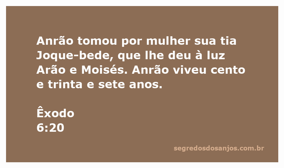 Anrão e Joquebede, pais de Arão e Moisés, representados em uma ilustração bíblica.