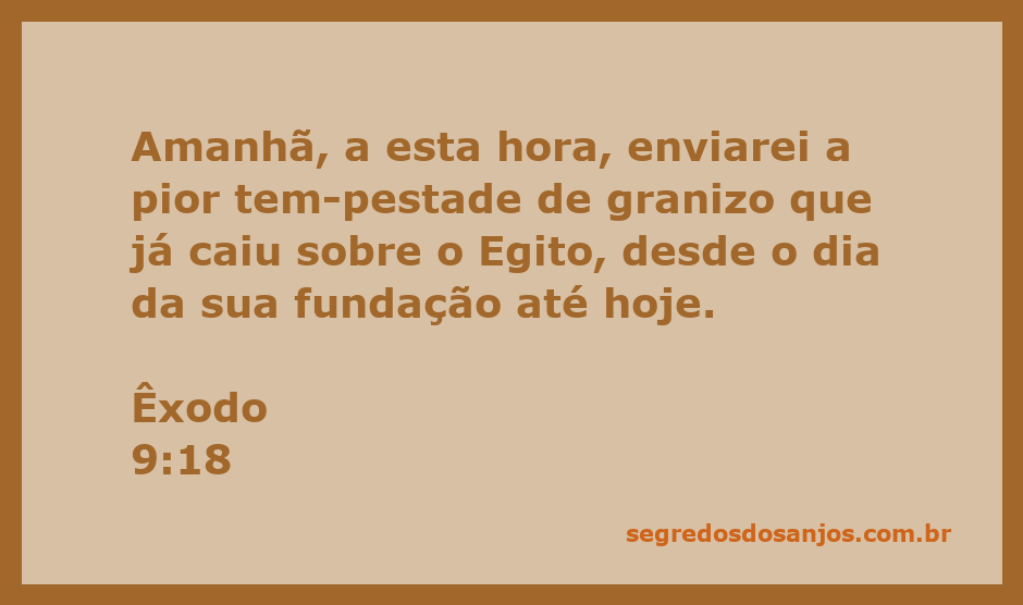 Representação artística da tempestade de granizo no Egito durante a praga descrita em Êxodo 9:18.