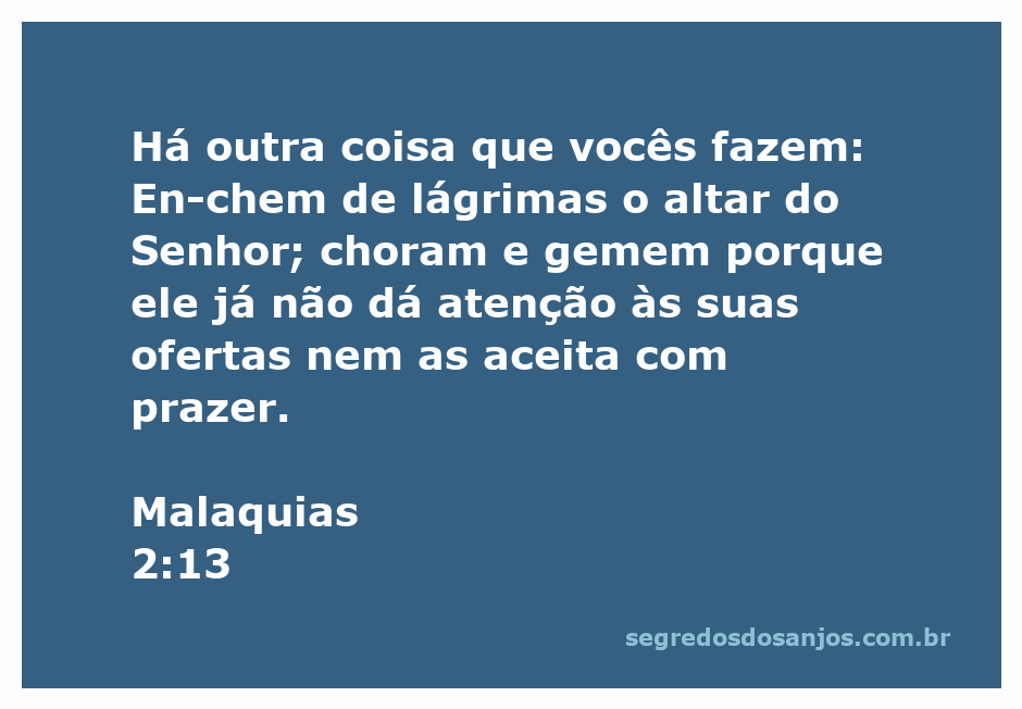Imagem de um altar vazio com lágrimas ao redor, simbolizando a falta de aceitação das ofertas por parte de Deus.