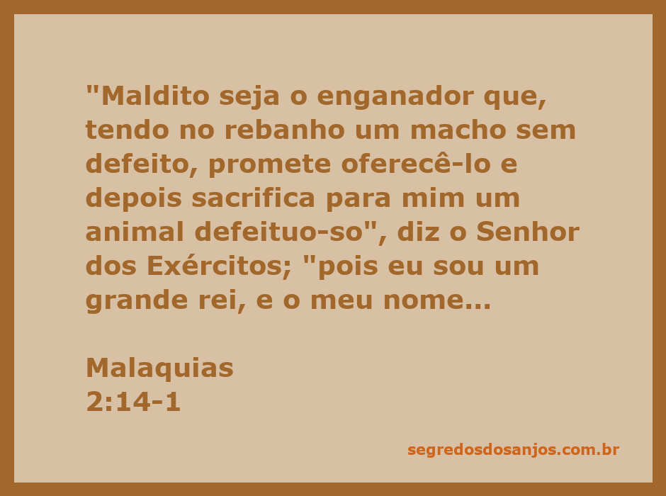 Ilustração de um sacerdote apresentando um sacrifício no templo, destacando a importância da oferta correta.