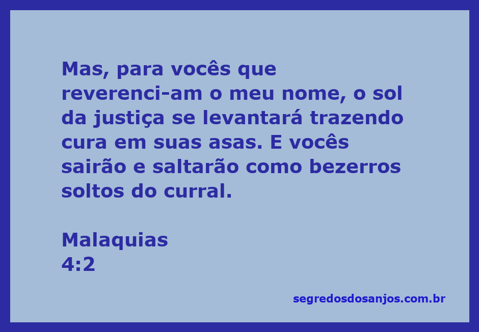 Imagem de um sol radiante simbolizando a justiça e a cura, com bezerros saltando alegremente em um campo aberto.