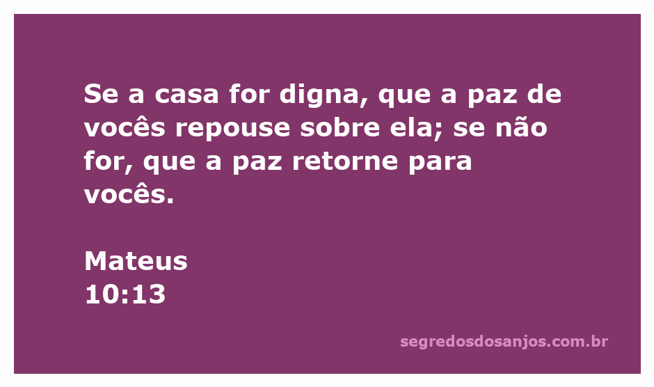 Imagem representativa do versículo Mateus 10:13 sobre a paz em uma casa digna.