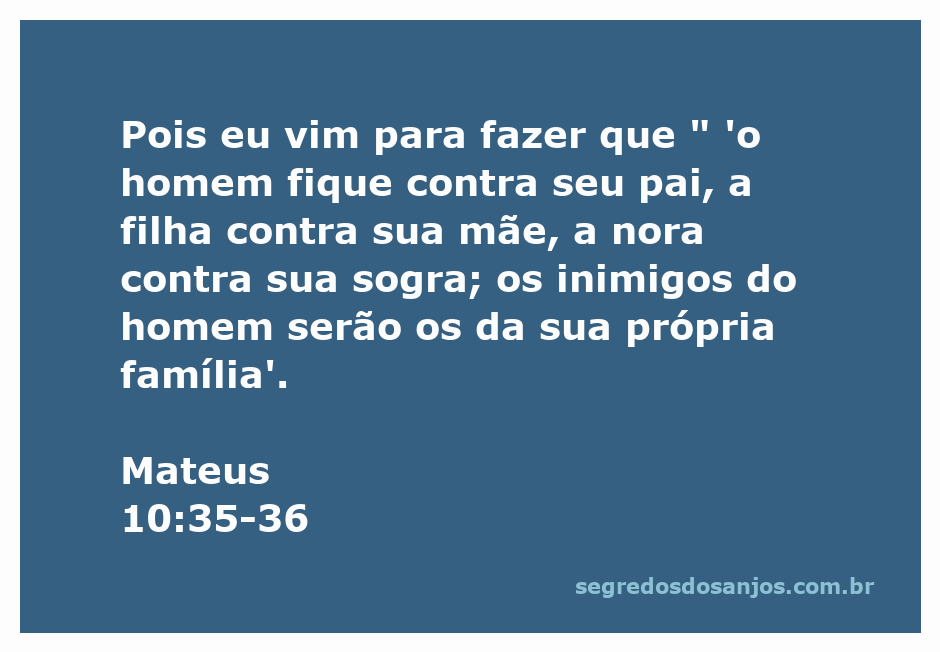 Representação do versículo Mateus 10:35-36, mostrando a tensão familiar provocada por crenças divergentes.