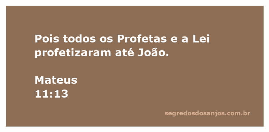 Ilustração de Mateus 11:13 com destaque para os profetas e a Lei até João Batista