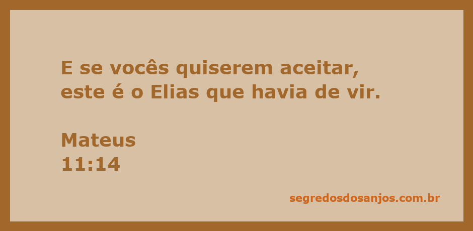 Representação artística de Elias, o profeta, simbolizando sua volta conforme Mateus 11:14.