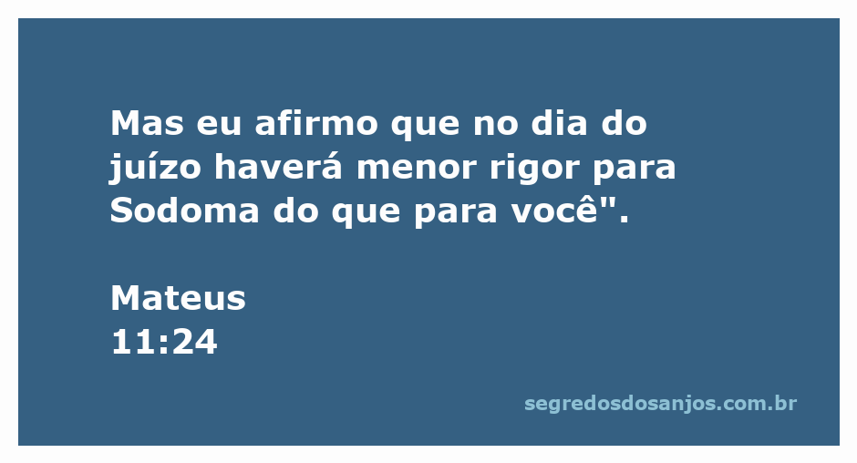Imagem representativa do versículo Mateus 11:24, enfatizando o juízo e a comparação entre Sodoma e a cidade em questão.