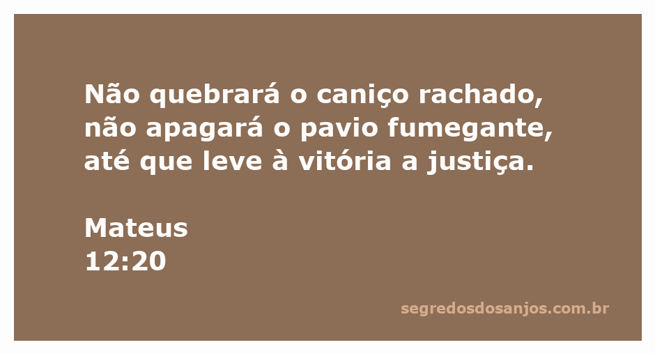 Ilustração de um caniço rachado e um pavio fumegante, simbolizando a compaixão e a justiça de Deus.