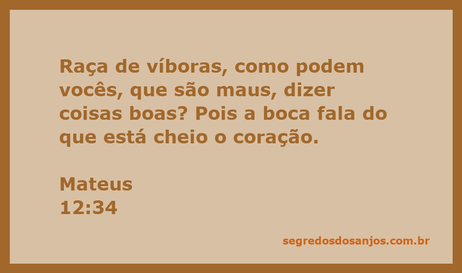 Ilustração que representa a passagem de Mateus 12:34, destacando a relação entre o coração e as palavras proferidas.