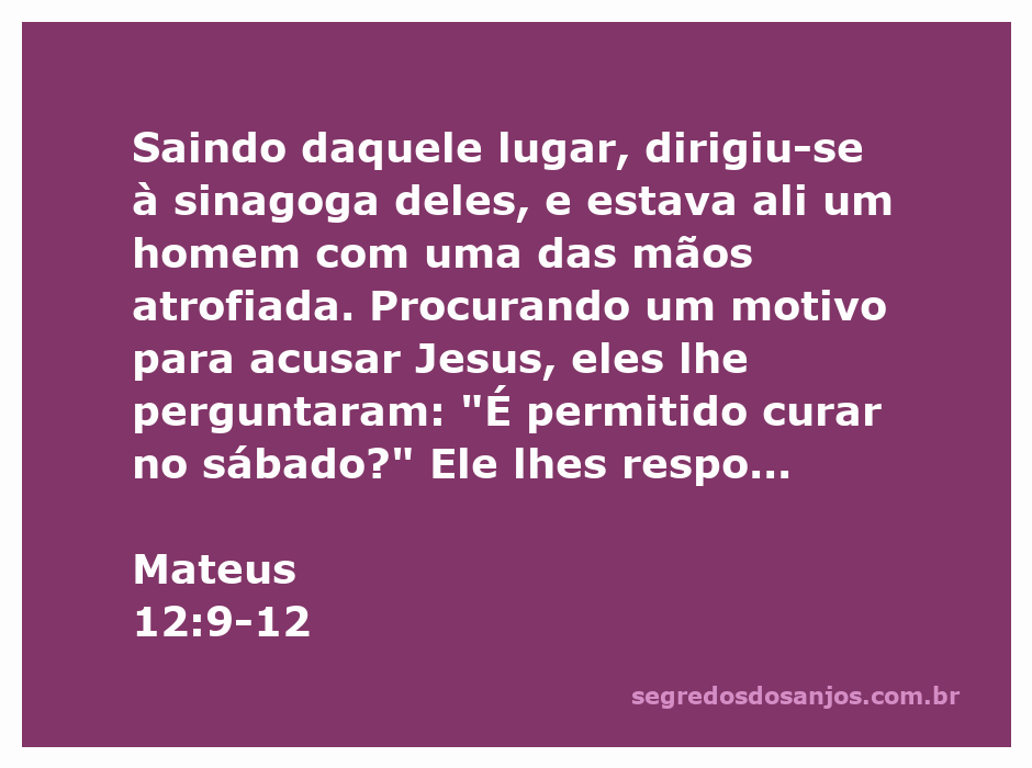 Jesus cura um homem com a mão atrofiada na sinagoga, desafiando as regras do sábado.