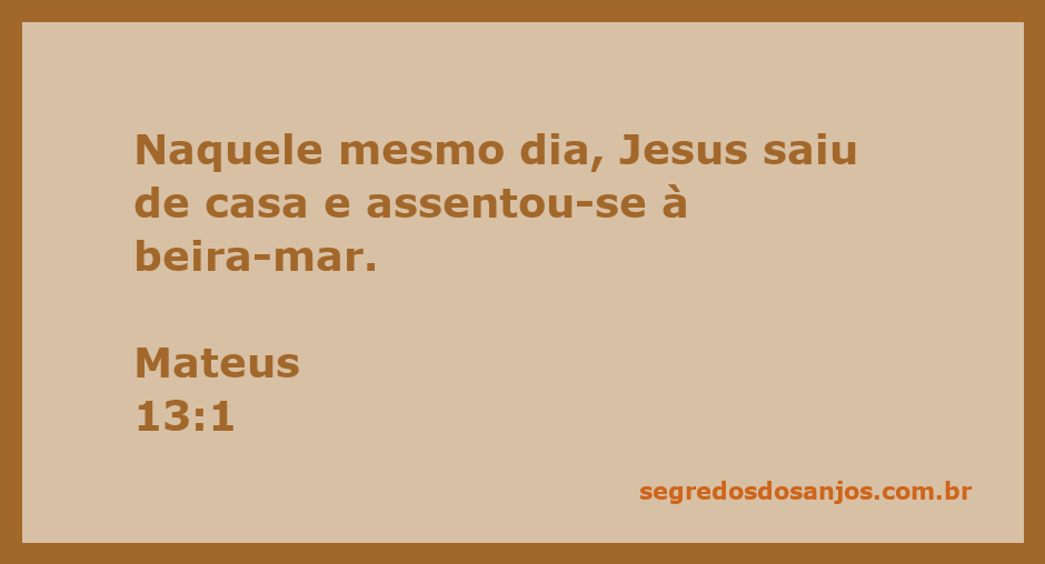 Jesus sentado à beira-mar, ensinando às multidões.
