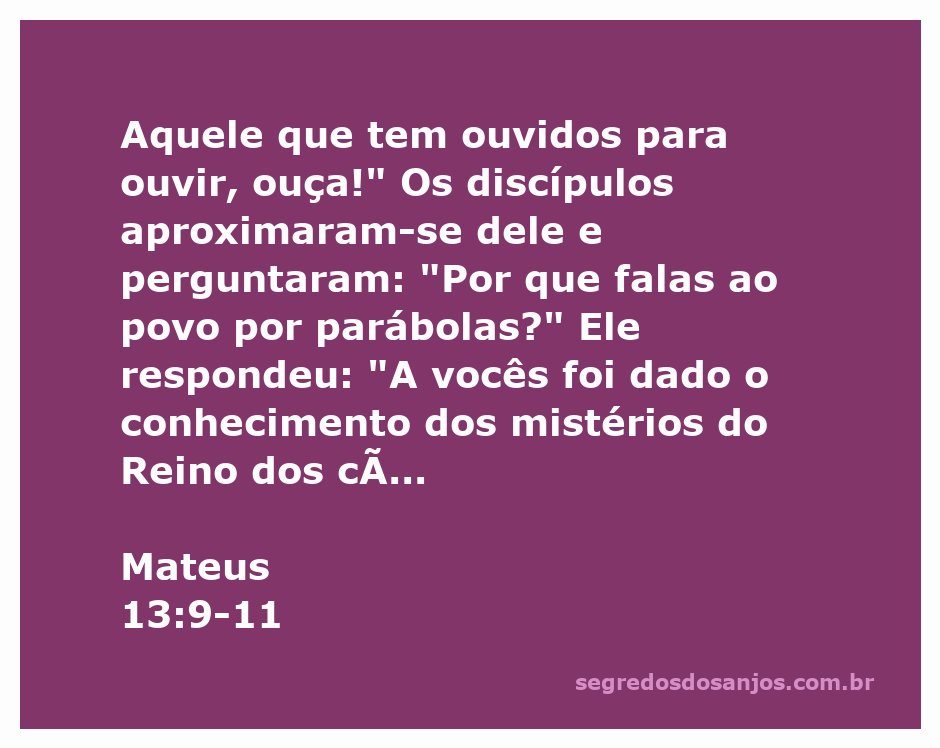 Imagem de Jesus ensinando aos discípulos sobre os mistérios do Reino dos céus, com foco na parábola.