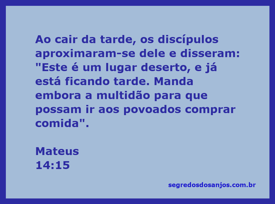 Os discípulos conversando com Jesus em um lugar deserto ao entardecer.