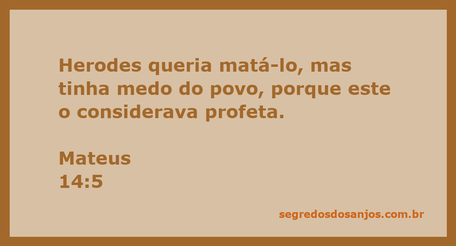Ilustração de Herodes hesitando em matar João Batista devido ao temor do povo que o considerava profeta.
