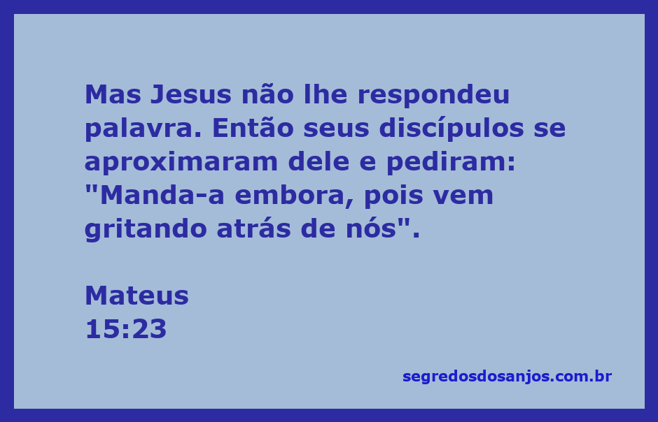 Ilustração de Jesus ignorando uma mulher que pede ajuda, com discípulos ao fundo preocupados.