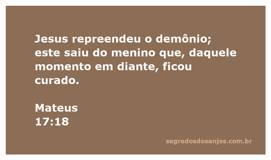 Jesus expulsando um demônio de um menino, simbolizando cura e libertação.