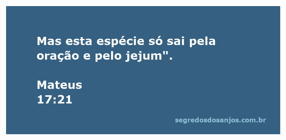 Imagem representativa de oração e jejum, simbolizando a passagem de Mateus 17:21.